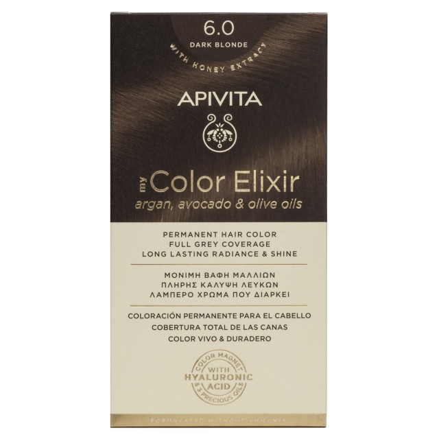 Apivita My Color Elixir Argan, Avocadi & Olive Oils 6.0 Ξανθό Σκούρο