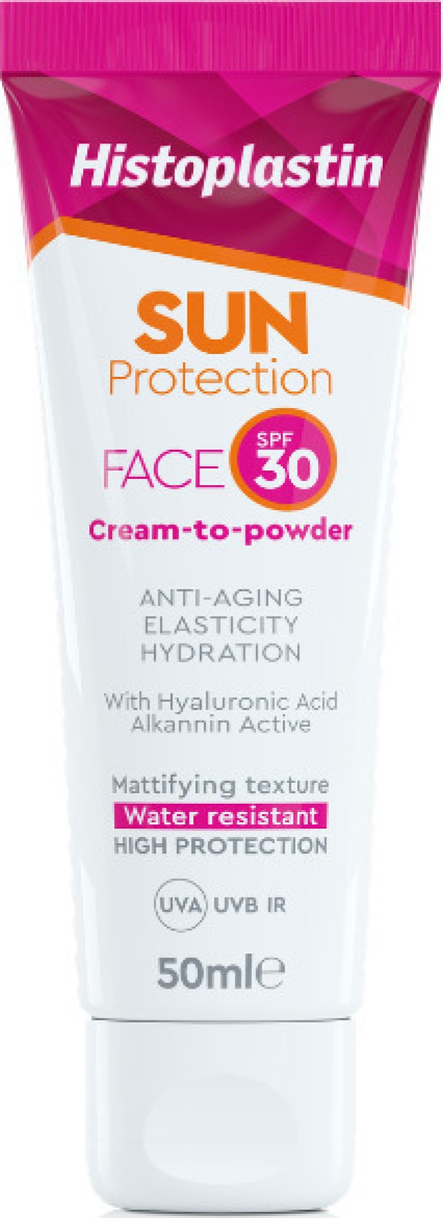 Heremco Histoplastin Sun Protection Face Cream to Powder SPF30 Αντηλιακή Κρέμα Προσώπου Χωρίς Χρώμα 50ml