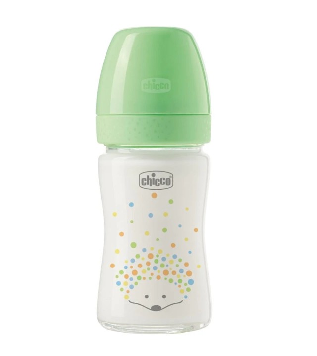Chicco Perfect Easy Γυάλινο Μπιμπερό Κατά των Κολικών Σκαντζοχοιράκι για 0m+, 150ml