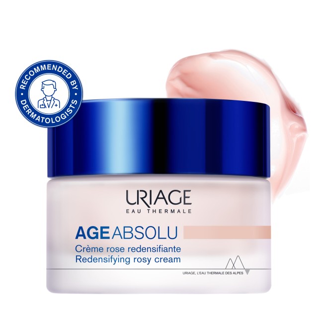 Uriage Age Absolu Rosy Cream Κρέμα Προσώπου Ημέρας Με Ρετινόλη Για Αντιγήρανση & Σύσφιξη 50ml