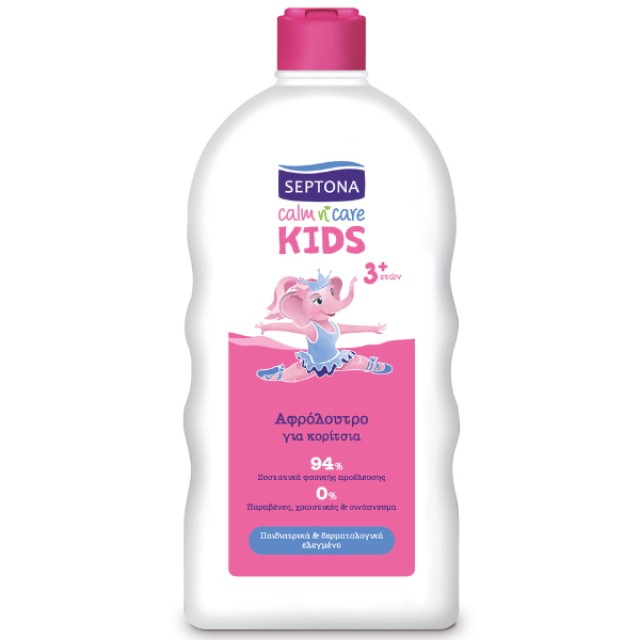 Septona Calm n Care Kids Αφρόλουτρο για Κορίτσια, 750ml
