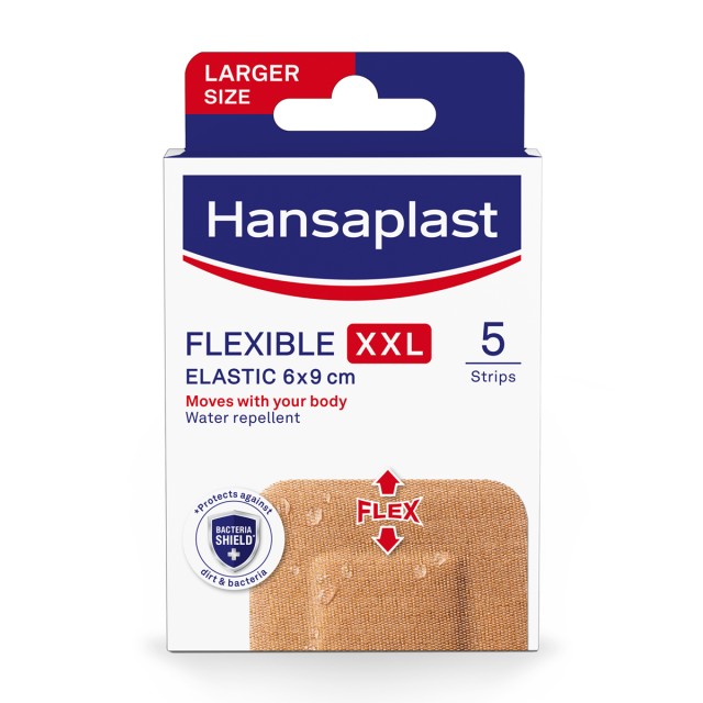 Hansaplast Αδιάβροχα Επιθέματα Flexible XXL 6x9cm 5τμχ