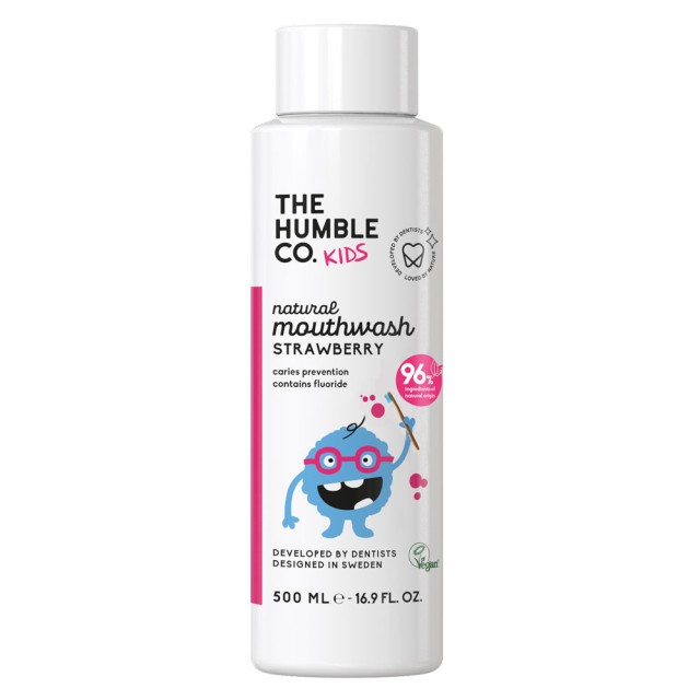 The Humble Co. Παιδικό Στοματικό Διάλυμμα Φράουλα 500ml