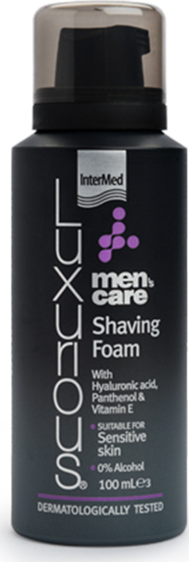 Intermed Luxurious Mens Care Shaving Foam Πλούσιος Αφρός για Απαλό Ξύρισμα Χωρίς Ερεθισμούς 100ml