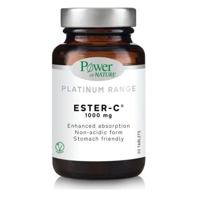 Power Of Nature Platinum Range Ester-C 1000mg, 30tabs