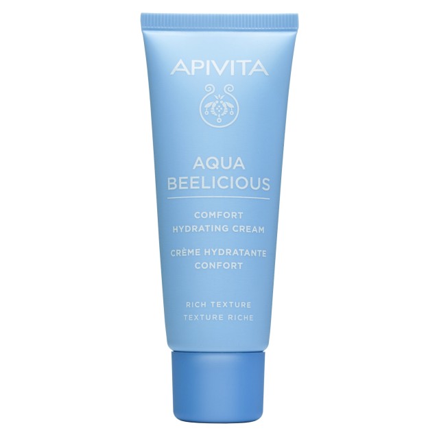 Apivita Aqua Beelicious Comfort Hydrating Cream Απαλή Κρέμα Ενυδάτωσης Πλούσιας Υφής Με Λουλούδια & Μέλι 40ml