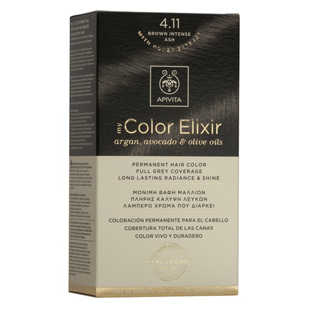 Apivita My Color Elixir 4.11 Βαφή Μαλλιών Καστανό Έντονο 125ml