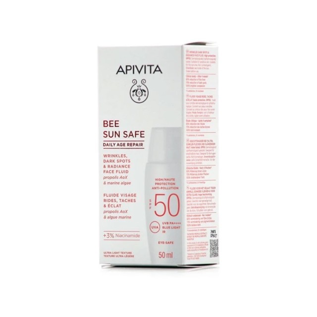 Apivita Bee Sun Safe SPF50 Daily Age Repair Αντηλιακό Προσώπου, 50ml