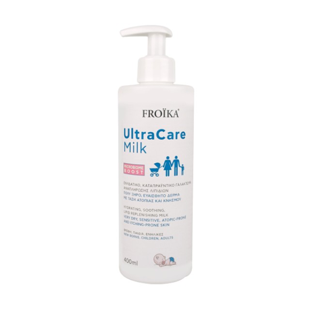 Froika Ultra Care Milk Γαλάκτωμα Για Πολύ Ξηρό Και Ευαίσθητο Δέρμα Με Τάση Ατοπίας & Κνησμού 400ml