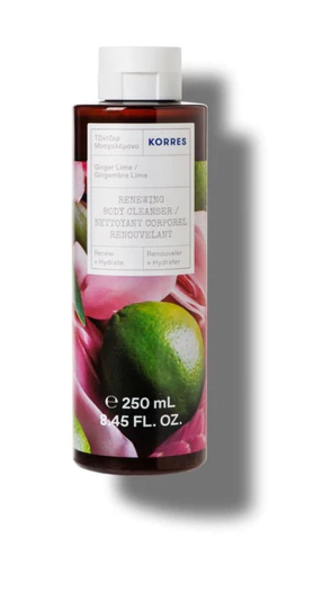 Korres Renewing Body Cleanser Ginger Lime Aφρόλουτρο Τζίντζερ Μοσχολέμονο 250ml