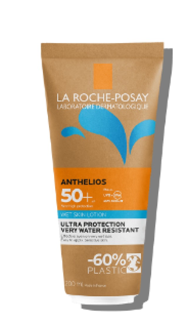 La Roche Posay Anthelios Wet Skin Lotion Αντηλιακό Γαλάκτωμα Σώματος Ακόμη Και Για Το Βρεγμένο Δέρμα SPF50+ 200ml