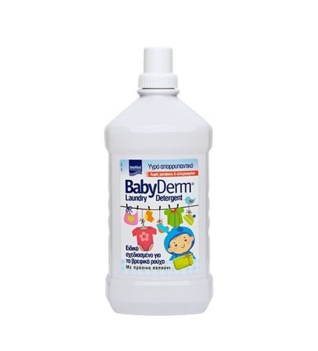 Intermed Babyderm Laundry Detergent Υγρό Απορρυπαντικό για Παιδικά Ρούχα 1400ml