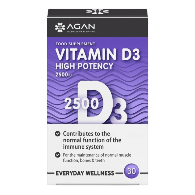 Agan Vitamin D3 2500iu 30tabs