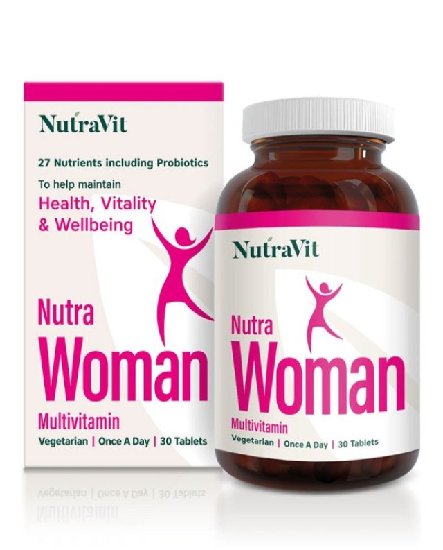 NUTRAVIT Nutra Woman ΥΓΕΙΑ, ΖΩΤΙΚΟΤΗΤΑ & ΕΥΕΞΙΑ 30 δισκία