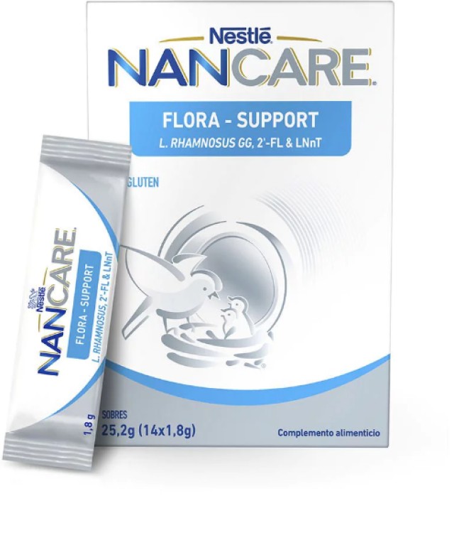 Nestle NanCare Flora Support Συμπλήρωμα Διατροφής Για Το Έντερο & Το Ανοσοποιητικό 25,2gr (14x1,8gr)