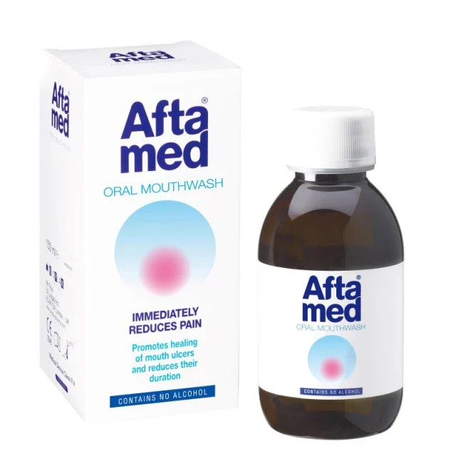 Aftamed Oral Mouthwash Στοματικό Διάλυμα για τα Στοματικά Έλκη 150ml