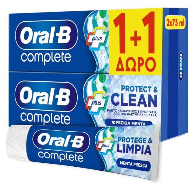 Oral B Promo 1+1 Complete Protect & Clean 75+75ml