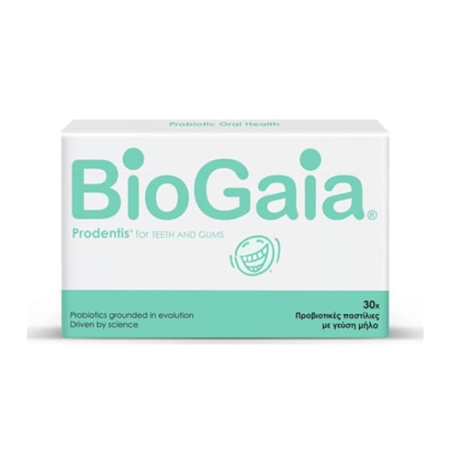 BioGaia Prodentis Προβιοτικές Παστίλιες με Γεύση Μήλο, 30 ΤΜΧ