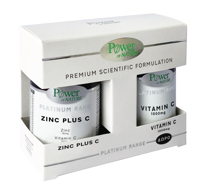 Power Health Promo Classics Platinum Range Zinc Plus C 16mg/150mg 30 ταμπλέτες & Vitamin C 1000mg 20 ταμπλέτες