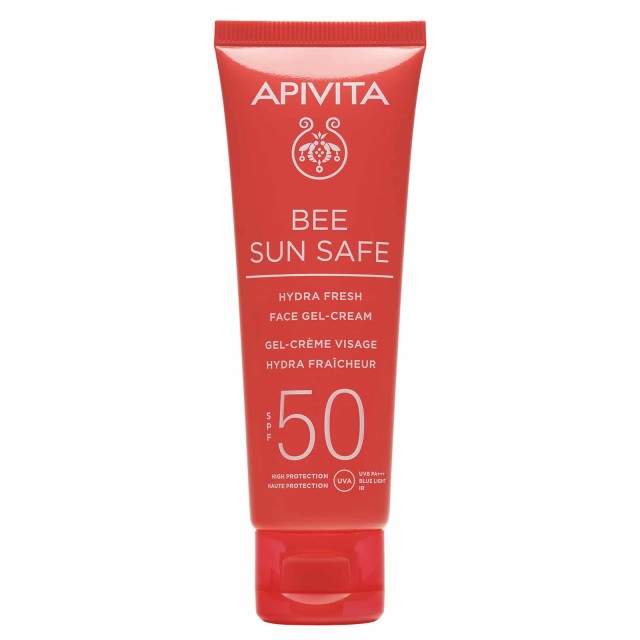Apivita Bee Sun Safe Hydra Fresh Face SPF50 Ενυδατική Αντηλιακή Κρέμα Gel Προσώπου Ελαφριάς Υφής 50ml