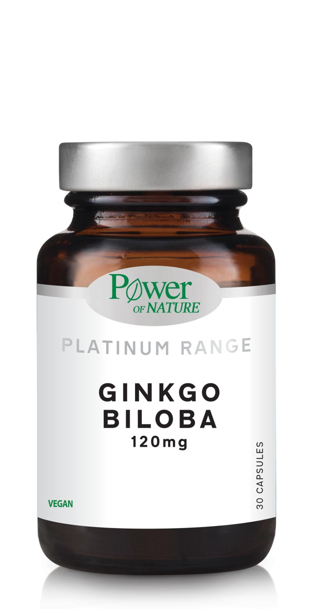 Power Health Platinum Range Ginkgo Biloba 120mg (30caps) - Μνήμη, Αντιοξειδωτική Προστασία