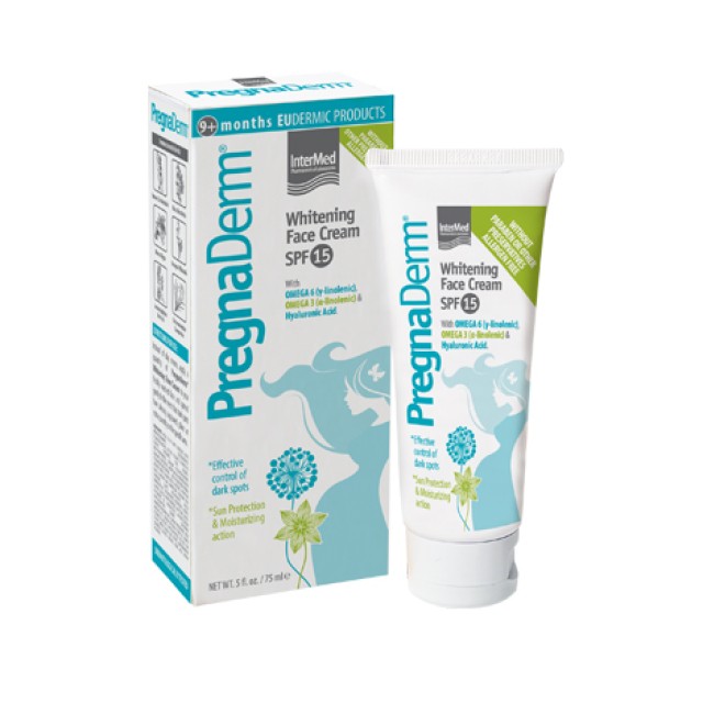 Intermed PregnaDerm Whitening Face Cream SPF15 Κρέμα Προσώπου για τις Πανάδες 75ml
