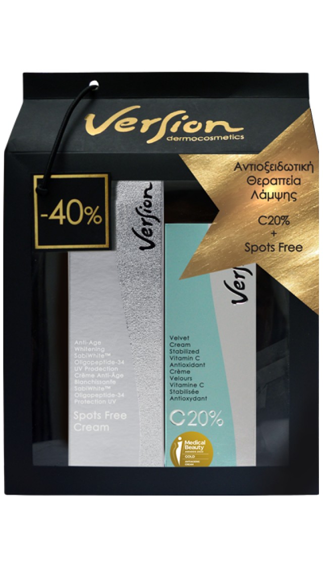 Version Christmas Promo Velvet Cream C20% 30ml + Spots Free Cream 50ml