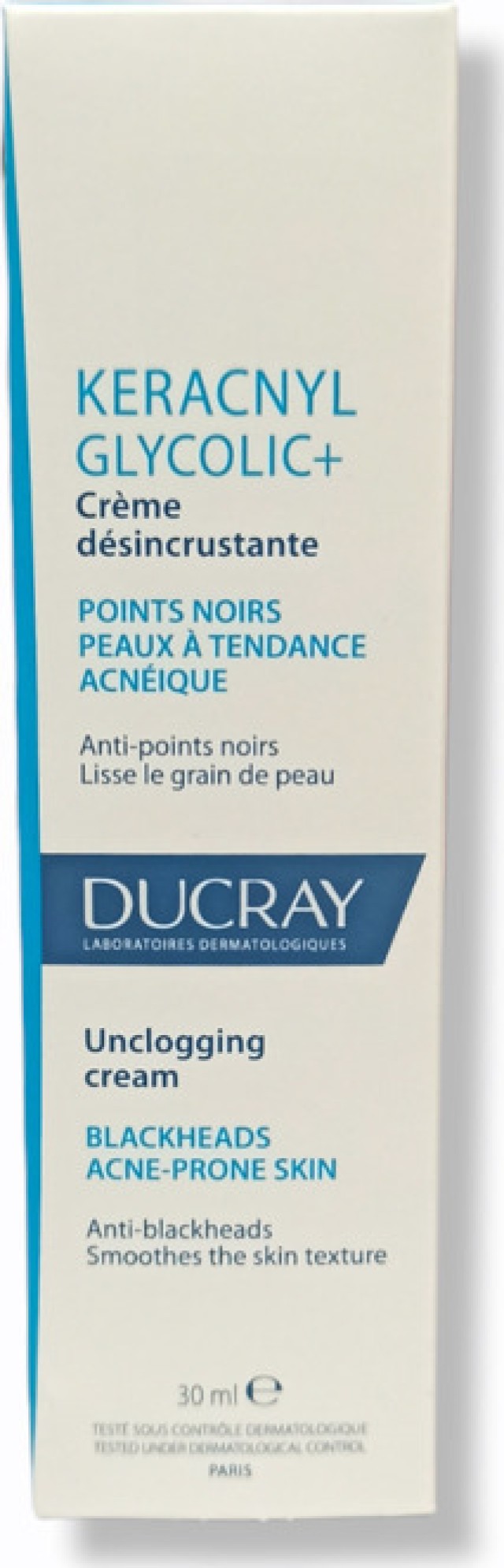 Ducray Keracnyl Glycolic+ Κρέμα Με Τάση Ακμής Σπυράκια & Μαύρα Σττίγματα 30ml