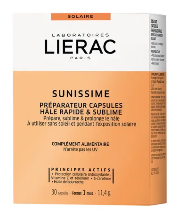 Lierac Sunissime Capsules Bronzage Συμπλήρωμα Διατροφής Ενεργοποίησης Μαυρίσματος 30caps