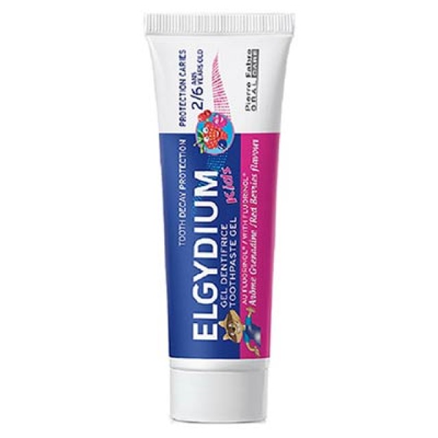 Elgydium Junior Red Beries (2-6 Ετών) , με 500ppm Ιόντων Φθορίου, 50ml