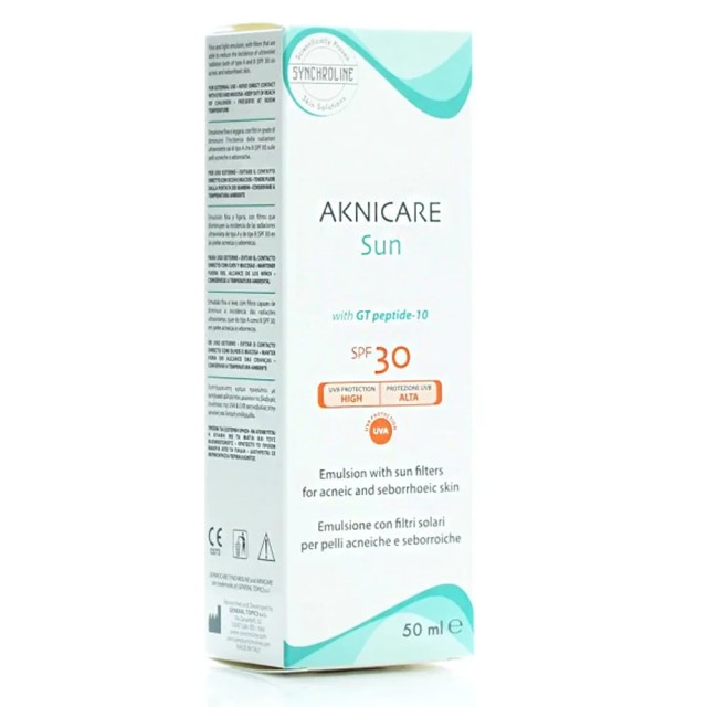 Synchroline Aknicare Αντηλιακή Κρέμα Προσώπου για Ακνεικά Δέρματα SPF30, 50ml