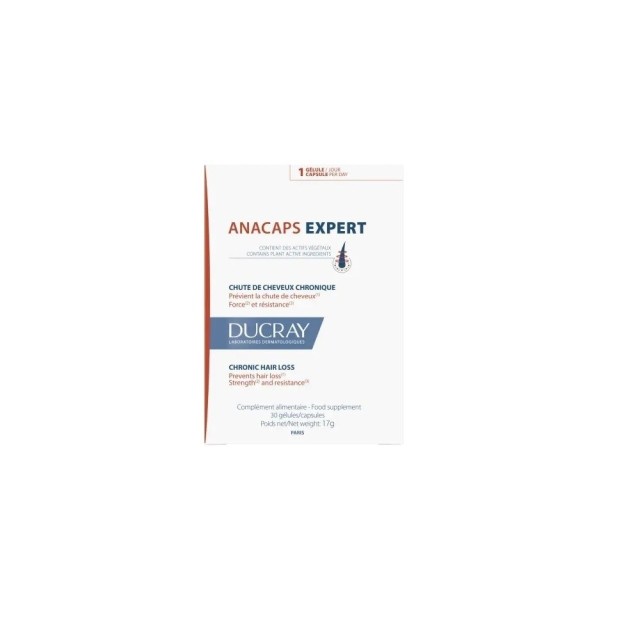 Ducray Anacaps Expert Συμπλήρωμα Διατροφής Για Τη Χρόνια Τριχόπτωση 30caps