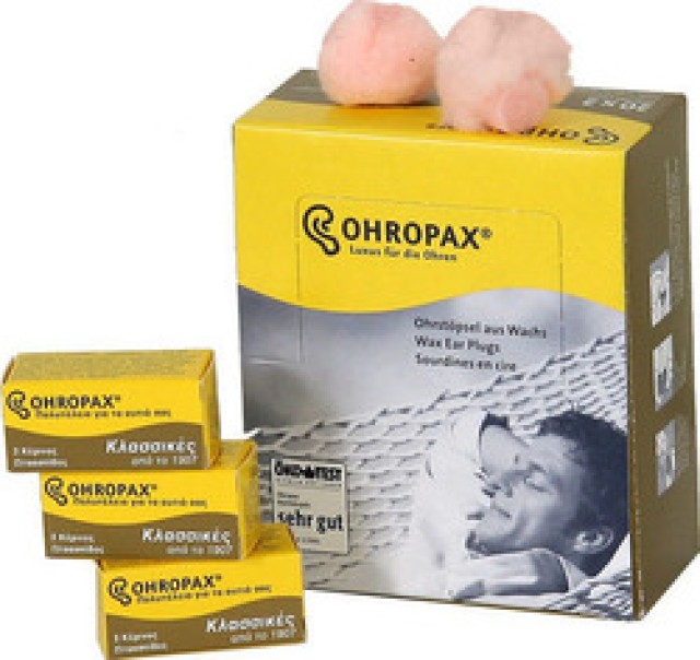 Ωτοασπίδες Κέρινες Ohropax Classic 1 ζευγάρι (P20)