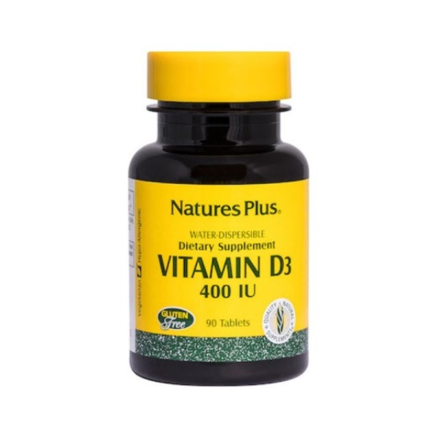 Natures Plus Vitamin D Βιταμίνη D 400iu 90tabs