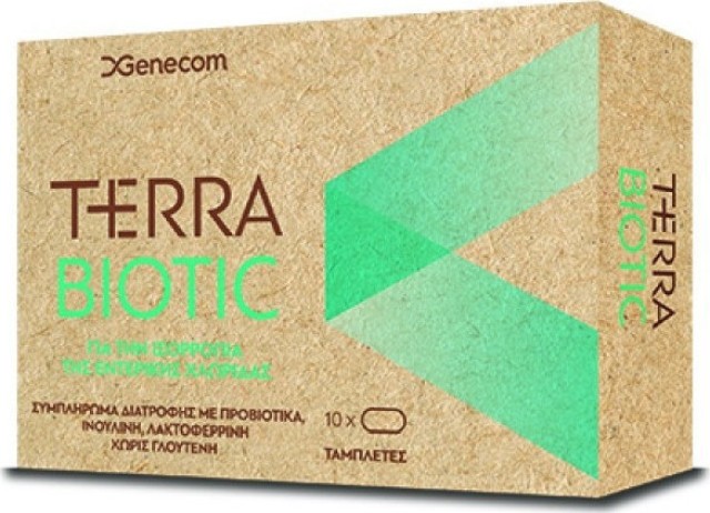 Genecom Terra Biotic Συμπλήρωμα διατροφής με Προβιοτικά-Πρεβιοτικά 10tabs