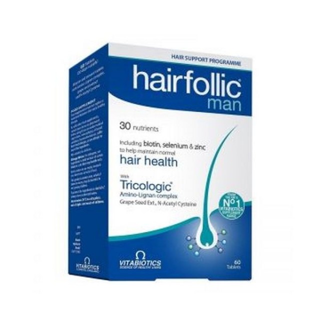 VITABIOTICS HAIRFOLIC MAN 60tabs