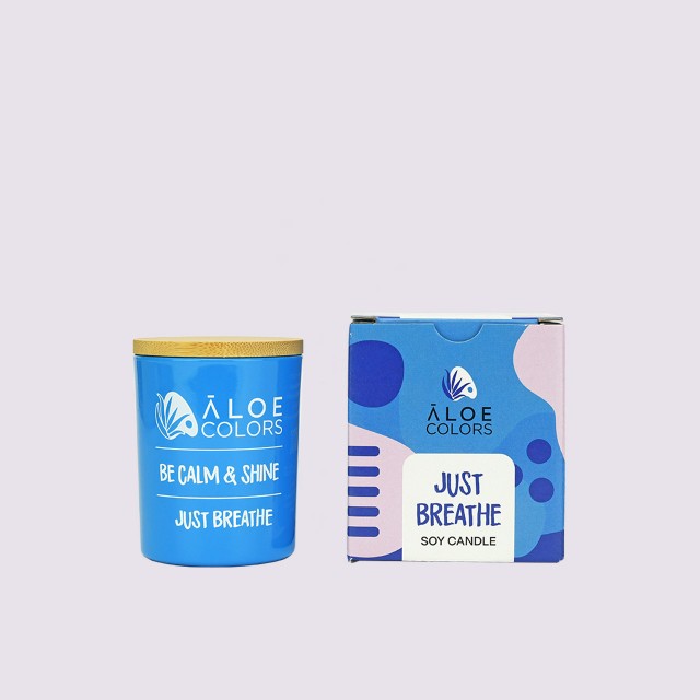 Aloe Colors Just Breathe Αρωματικό Κερί Σόγιας 150gr