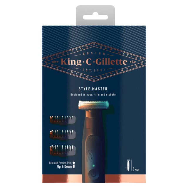 Gillette King C Style Master Trimmer Με 3 Κεφαλές