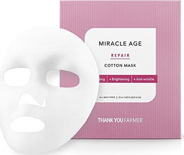 Thank You Farmer Miracle Repair Cotton Mask 25ml Υφασμάτινη Μάσκα Θρέψης Προσώπου 1τμχ