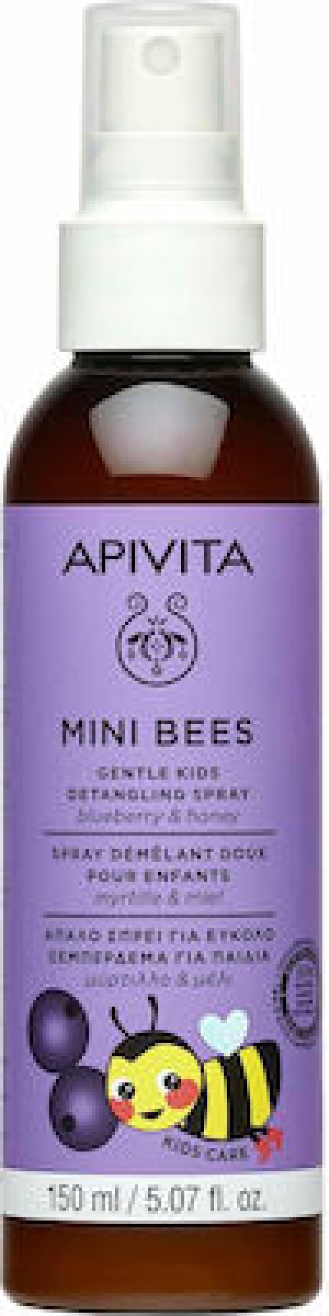 Apivita Παιδικό Conditioner Mini Bees με Μέλι για Εύκολο Χτένισμα σε Μορφή Spray , Χωρίς Ξέβγαλμα 150ml
