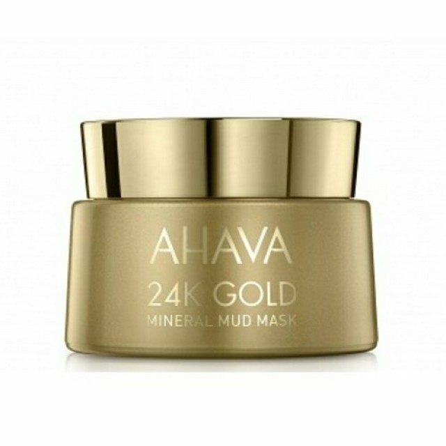 Ahava Mineral Mud Mask 24K Gold Μάσκα Προσώπου Με Καθαρό Χρυσό Για Σύσφιξη 50ml