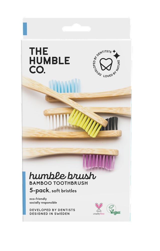 The Humble Co. Οδοντόβουρτσα Ενηλίκων Mix Soft 5τμχ