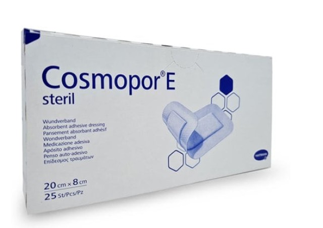 Hartmann Cosmopor E Αυτοκόλλητη Αποστειρωμένη Γάζα 8x20cm 25τμχ