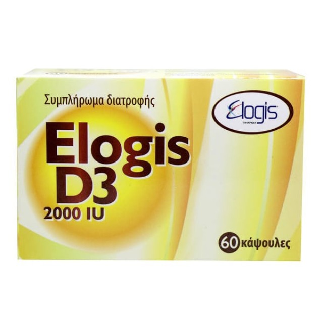 Elogis D3 2000IU Συμπλήρωμα Διατροφής με Βιταμίνη D3, 60caps