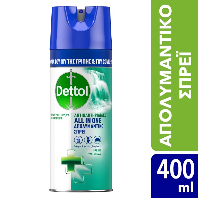 Dettol Απολυμαντικό Σπρέι All In One Spring Waterfall 400ml