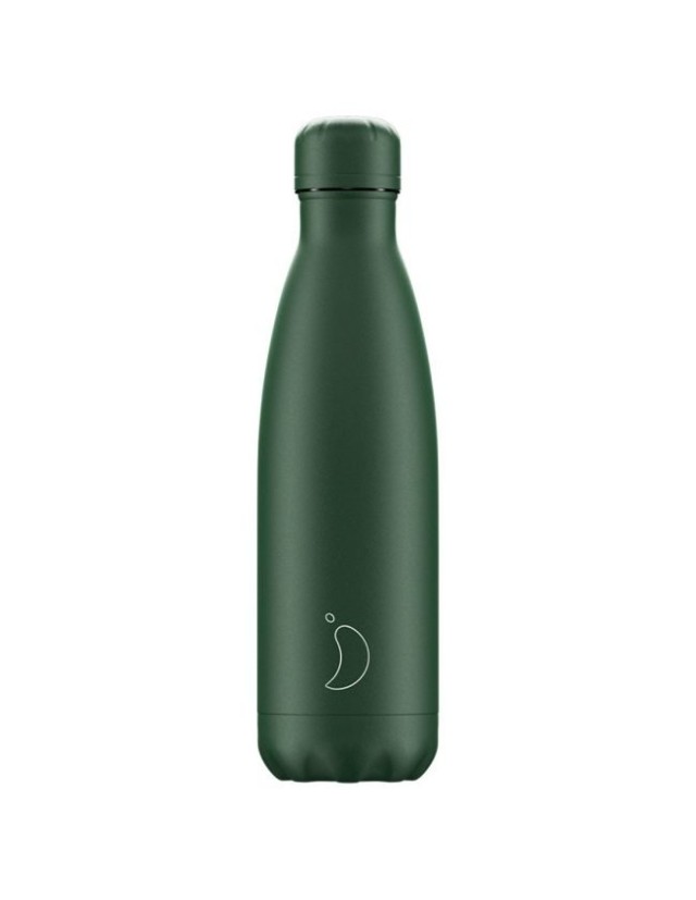 Chillys Monochrome All Matte Green Μπουκάλι Θερμός Ματ Πράσινο 500ml