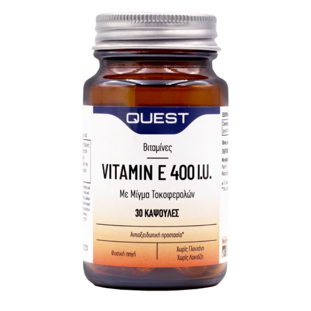 Quest Vitamin E 400iu, 30caps