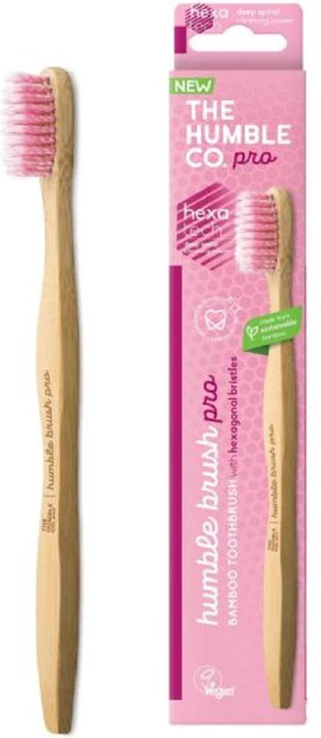 The Humble Co Pro Line Spiral Adult Toothbrush Soft Purple Οδοντόβουρτσα Μαλακή Μωβ 1τμχ