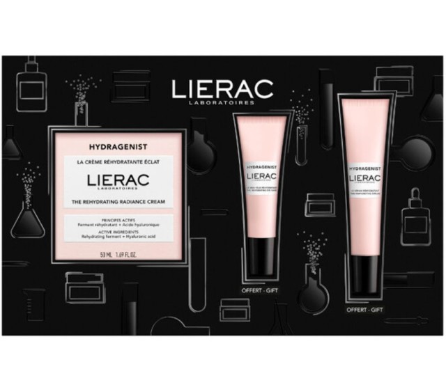 Lierac Hydragenist Xmas The Hydrating Set, Σετ Ενυδάτωσης Προσώπου: Κρέμα Λάμψης 50ml, Κρέμα Ματιών