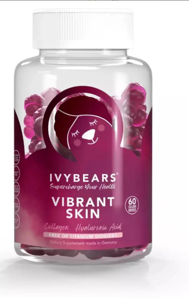 IvyBears Vibrant Skin Συμπλήρωμα Διατροφής Για Θρέψη & Ενυδάτωση Της Επιδερμίδας 60 ζελεδάκια